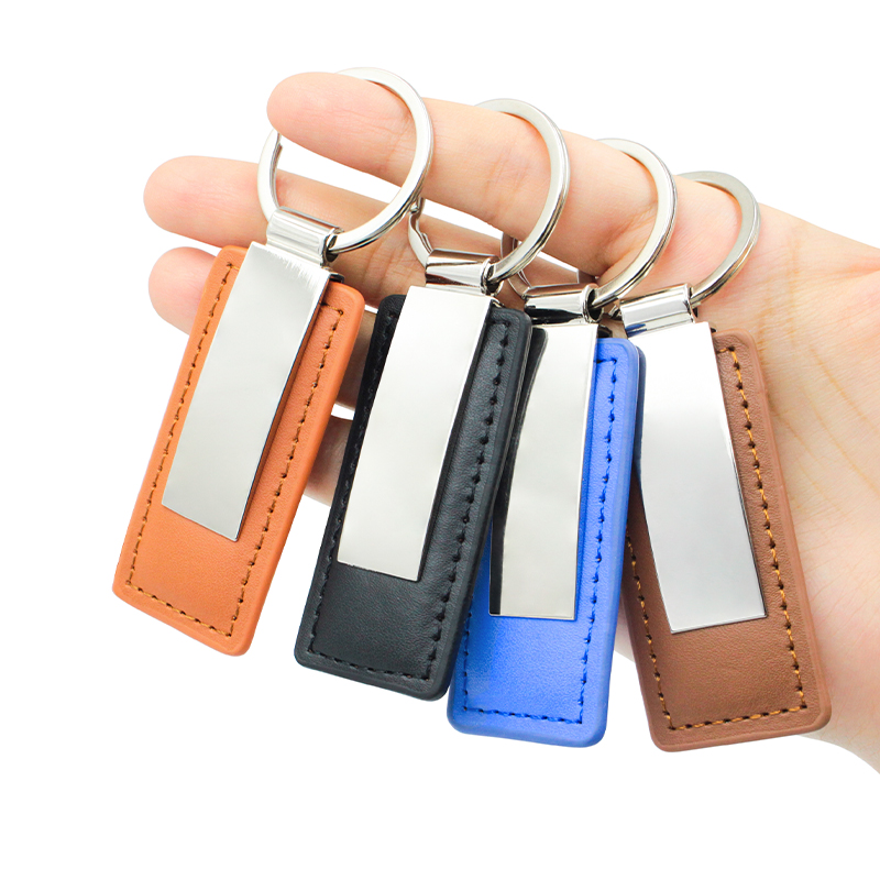 Custom leather keychain