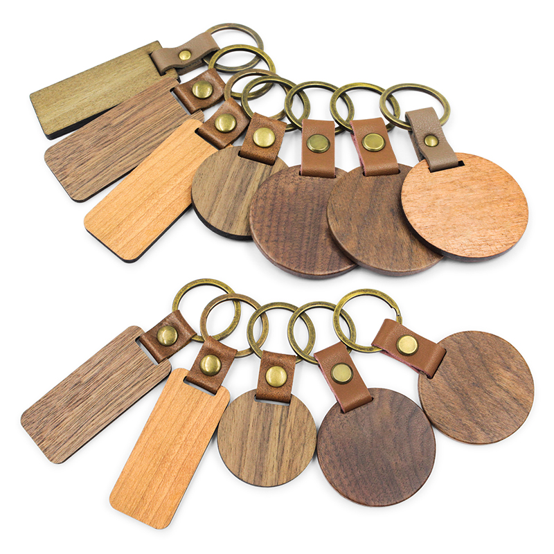 Custom wooden keychain