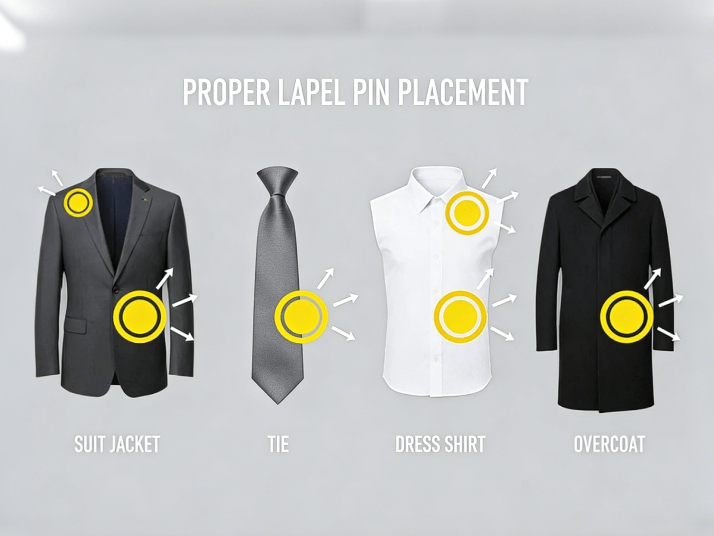 how to wear pin in the right place