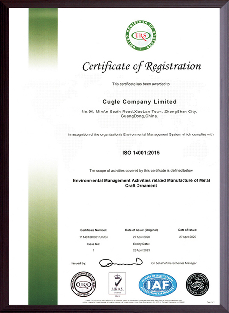 Compliance Certificate