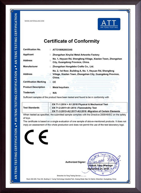 Test Certificate