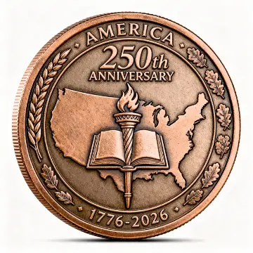 America anniversary challenge coin