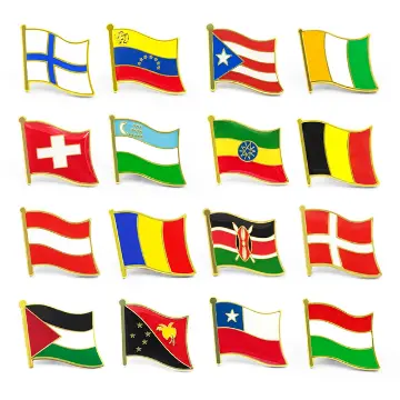 Custom flag lapel enamel pin