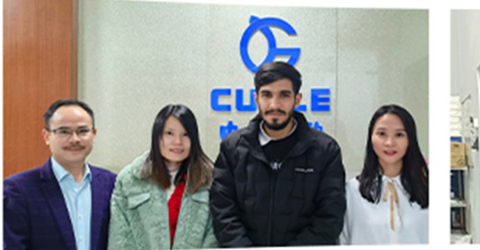 Cugle customer visit at the company office